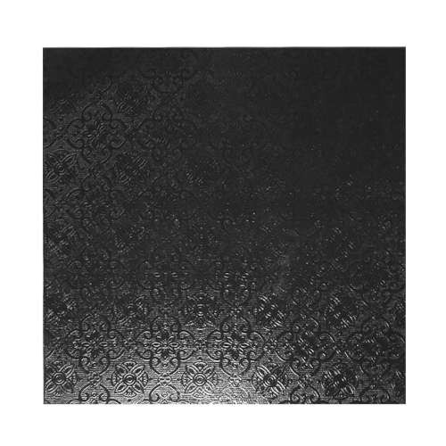 Black Masonite Cake Board - Square 11 Inch - Click Image to Close